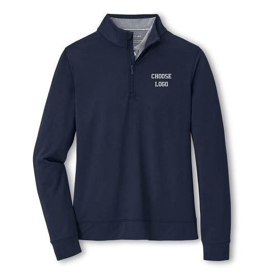 Navy Lacrosse Peter Millar Women's Perth Performance Quarter-Zip