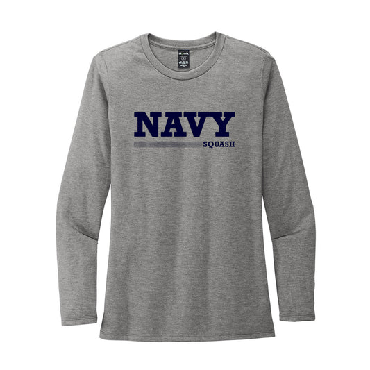 Navy Squash Allmade® Women’s Tri-Blend Long Sleeve Tee