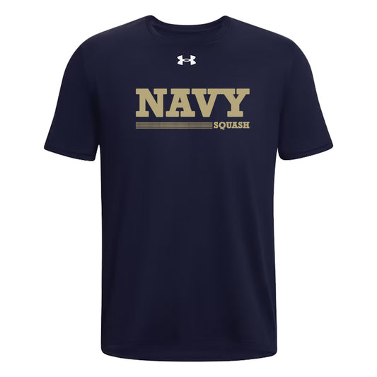 Navy Squash Under Armour Short Sleeve Performance Short Sleeve T-Shirt (navy)