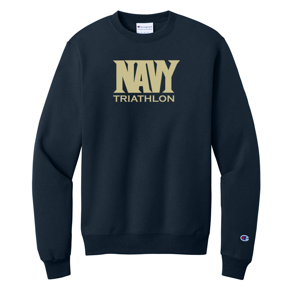 Navy Triathlon Champion® Powerblend® Crewneck Sweatshirt