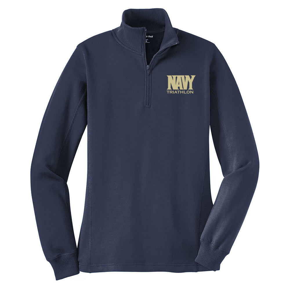 Navy Triathlon Sport-Tek® Women's 1/4-Zip Sweatshirt