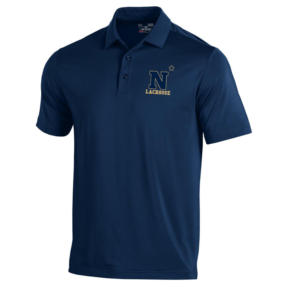 Navy Lacrosse Under Armour Performance Polo (Unisex)