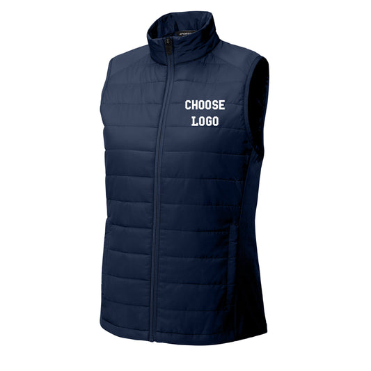 Navy Squash Womens Sport-Tek® Teknical Hybrid Vest