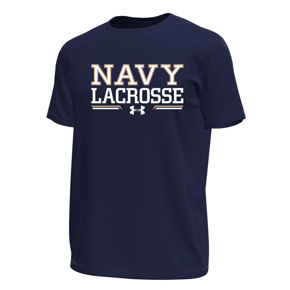 Navy Women's Lacrosse Under Armour Tech Stretch Tee (navy) (Unisex)