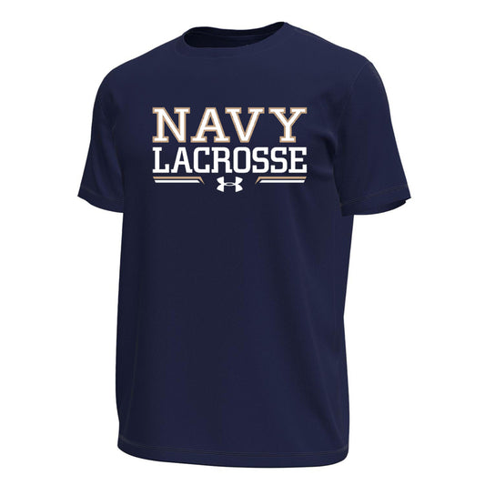 Navy Women's Lacrosse Under Armour Tech Stretch Tee (navy) (Unisex)