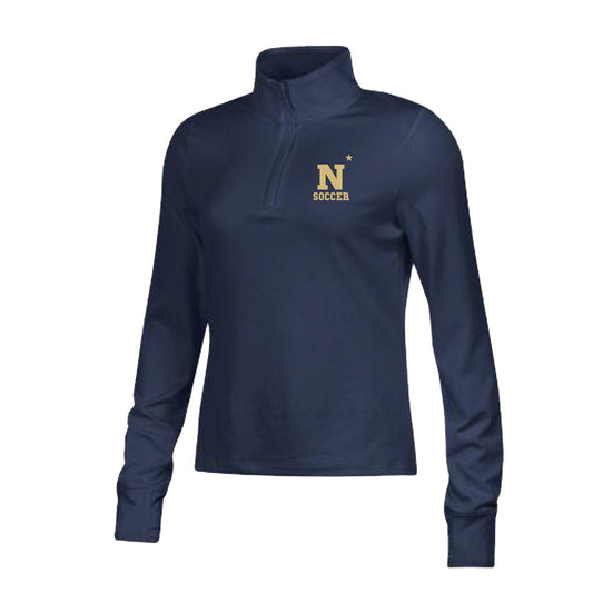 Navy Women's Soccer Under Armour WoWomens Motion Quarter Zip (Navy)