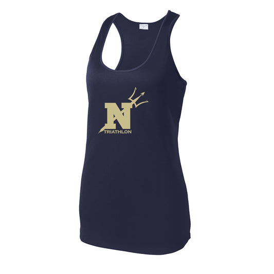 Navy Triathlon Club Sport-Tek® Women's PosiCharge® Competitor™ Racerback Tank